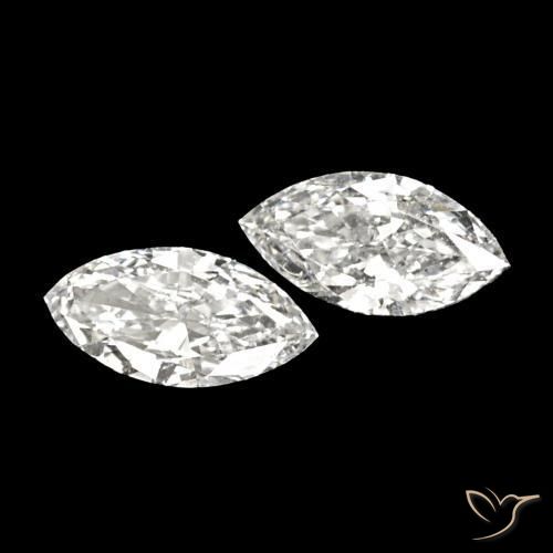 Gemme di Diamante H naturale da 0.13 ct, Taglio marquise, VVS