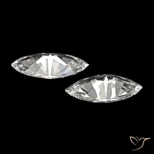 Gemme di Diamante H naturale da 0.13 ct, Taglio marquise, VVS