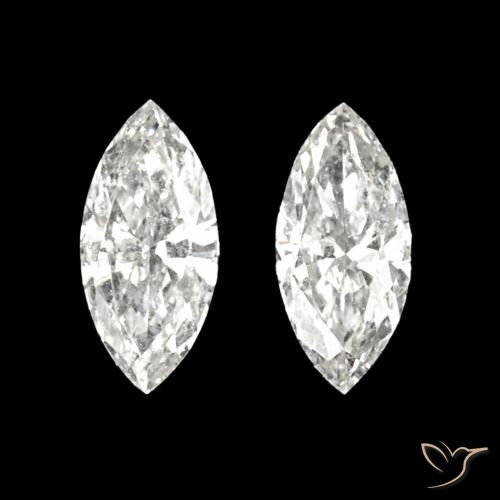0.10ctw H Diamante Pietre preziose, Taglio marquise, VVS