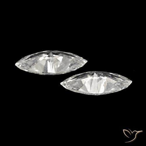 Gemme di Diamante H naturale da 0.10 ct, Taglio marquise, VVS