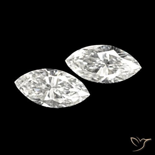 Gemme di Diamante H naturale da 0.14 ct, Taglio marquise, VVS