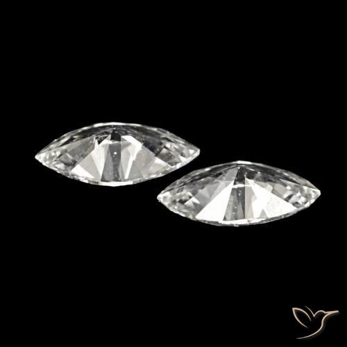 Gemme di Diamante H naturale da 0.12 ct, Taglio marquise, VVS