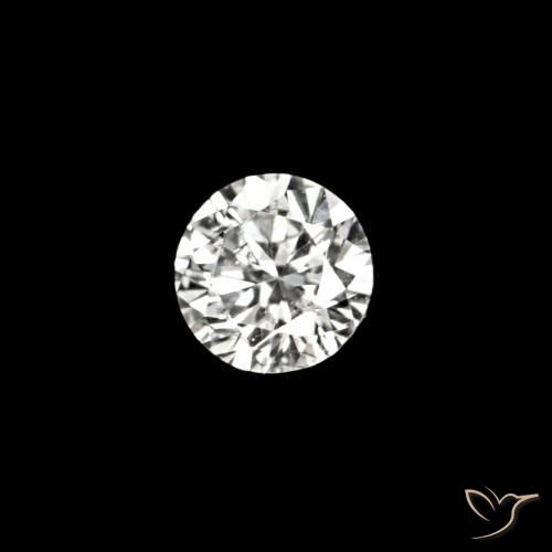 Diamante D naturale da 0.02 ct, Rotondo, VVS-VS