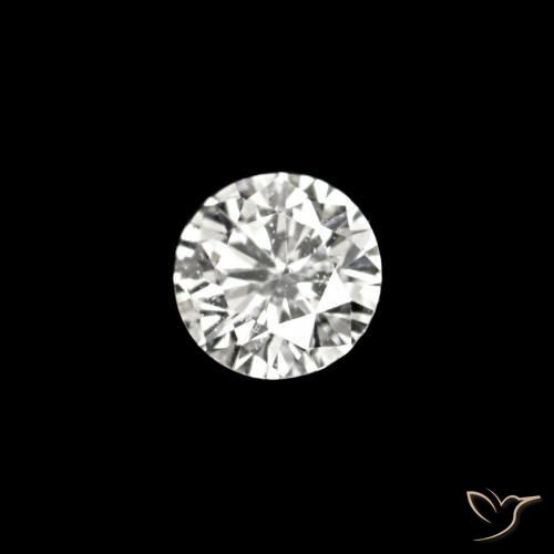 Diamante D naturale da 0.02 ct, Rotondo, VVS-VS