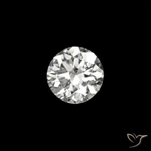 Diamante D naturale da 0.02 ct, Rotondo, VVS-VS