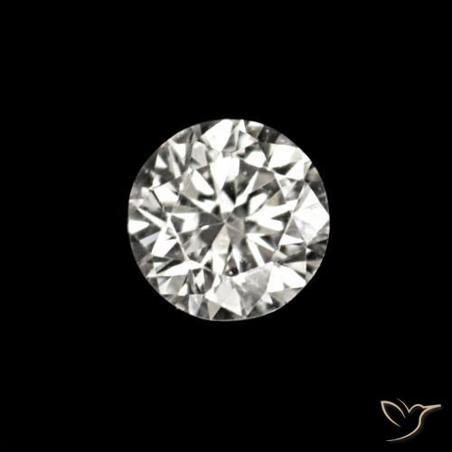 Diamante E naturale da 0.02 ct, Rotondo, VVS-VS