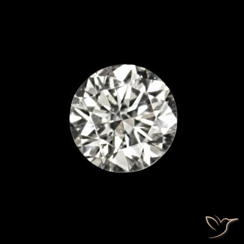 Diamante E naturale da 0.02 ct, Rotondo, VVS-VS