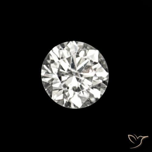 Diamante E naturale da 0.02 ct, Rotondo, VVS-VS