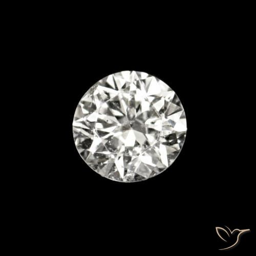 Diamante E naturale da 0.02 ct, Rotondo, VVS-VS