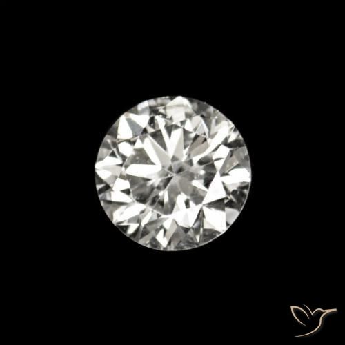 Diamante F naturale da 0.02 ct, Rotondo, VVS-VS