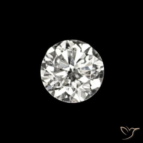 Diamante E naturale da 0.02 ct, Rotondo, VVS-VS