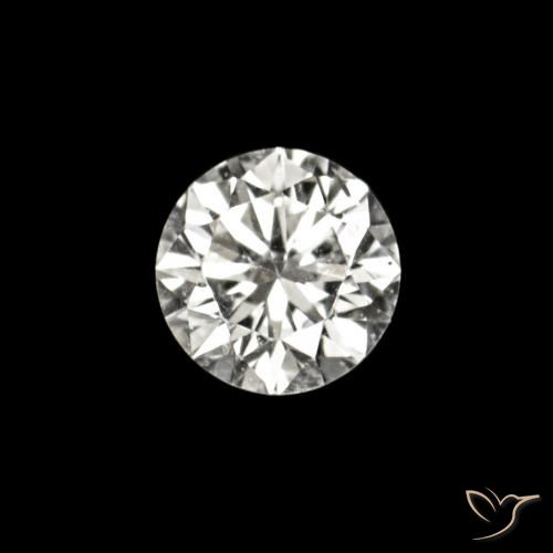 Diamante E naturale da 0.02 ct, Rotondo, VVS-VS