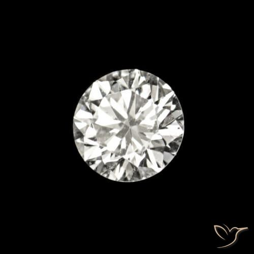 Diamante E naturale da 0.02 ct, Rotondo, VVS-VS