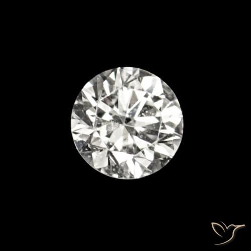 Diamante E naturale da 0.02 ct, Rotondo, VVS-VS