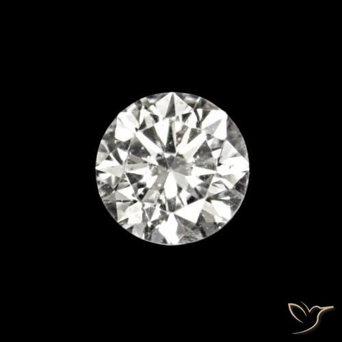 Diamante E naturale da 0.02 ct, Rotondo, VVS-VS
