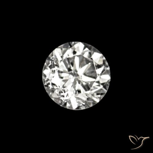 Diamante E naturale da 0.02 ct, Rotondo, VVS-VS