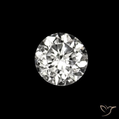 Diamante E naturale da 0.02 ct, Rotondo, VVS-VS