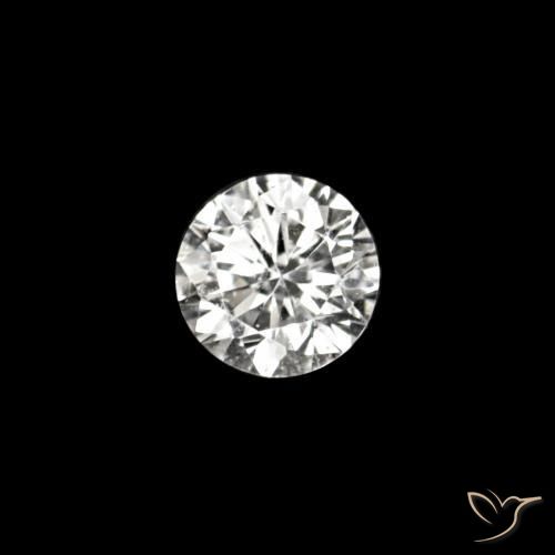 Diamante D naturale da 0.02 ct, Rotondo, VVS-VS