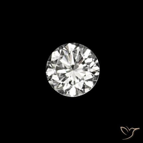 Diamante D naturale da 0.02 ct, Rotondo, VVS-VS