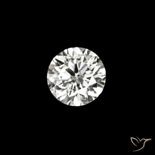 Diamante D naturale da 0.02 ct, Rotondo, VVS-VS