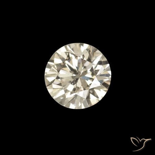 Diamante L naturale da 0.20 ct, Taglio rotondo, VVS-VS
