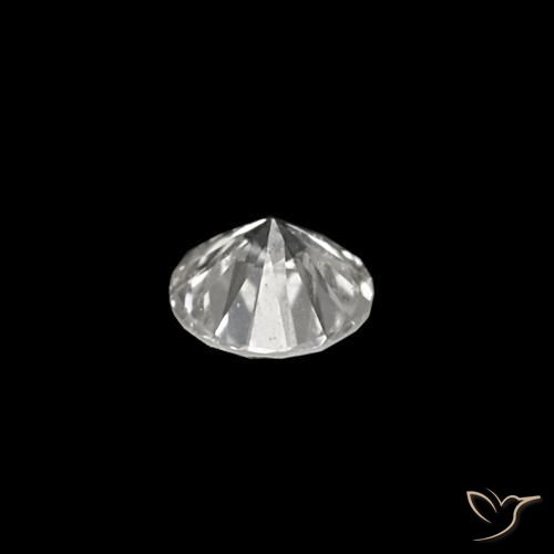 Diamante D naturale da 0.04 ct, Taglio rotondo, VVS