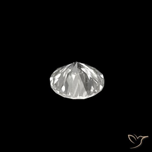 Diamante F naturale da 0.03 ct, Taglio rotondo, VVS