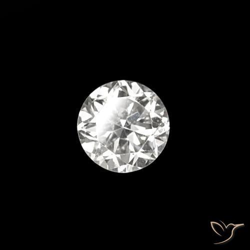 Diamante E naturale da 0.03 ct, Taglio rotondo, VVS