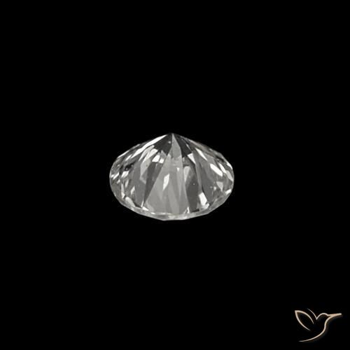 Diamante E naturale da 0.03 ct, Taglio rotondo, VVS