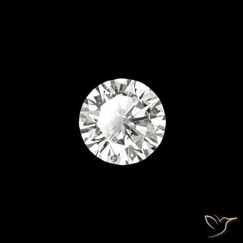 Diamante F naturale da 0.03 ct, Taglio rotondo, VVS