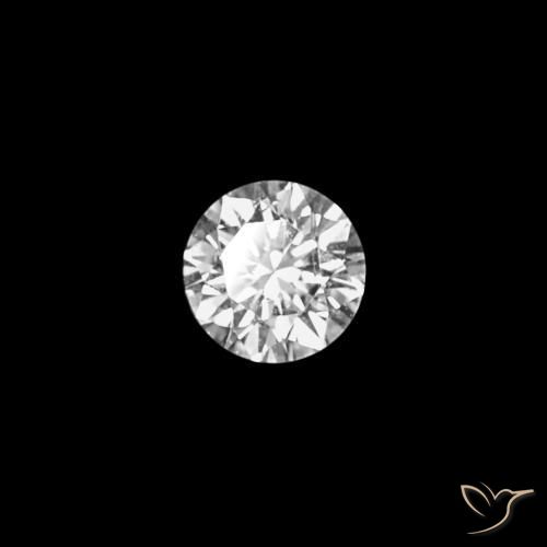 Diamante D naturale da 0.03 ct, Taglio rotondo, VVS