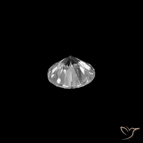 Diamante D naturale da 0.03 ct, Taglio rotondo, VVS