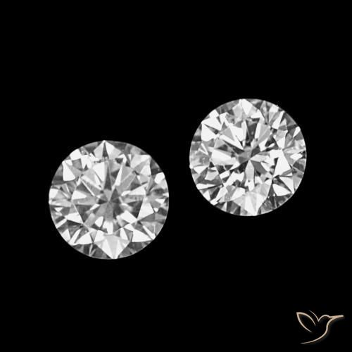 Gemme di Diamante D naturale da 0.06 ct, Taglio rotondo, VVS