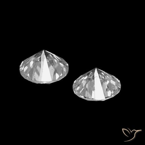 Gemme di Diamante D naturale da 0.06 ct, Taglio rotondo, VVS