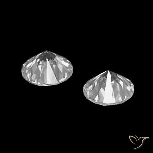 Gemme di Diamante D naturale da 0.06 ct, Taglio rotondo, VVS
