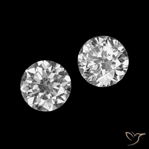 Gemme di Diamante D naturale da 0.07 ct, Taglio rotondo, VVS