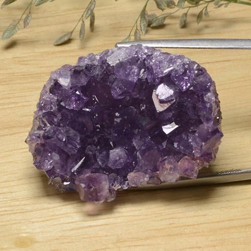 Druzy Ametista Viola scuro naturale da 61.70 ct, Forma fantasia, Opaco