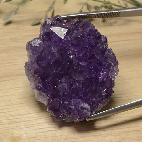 Druzy Ametista Viola scuro naturale da 75.76 ct, Forma fantasia, Opaco
