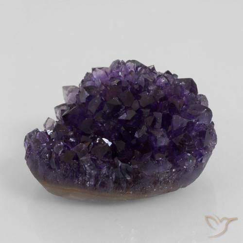 Drusa di ametista naturale viola da 73,57 ct, forma fantasia, opaco