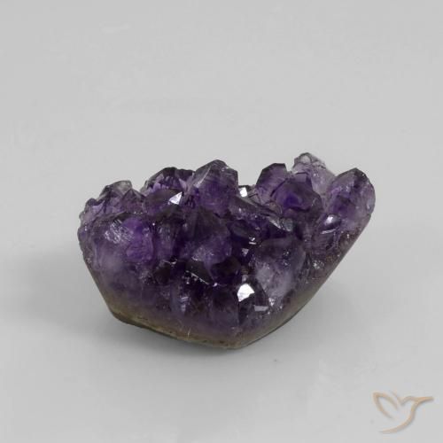 52.41ct Naturale Viola scuro Druzy Ametista, Taglio a fantasia, Opaco