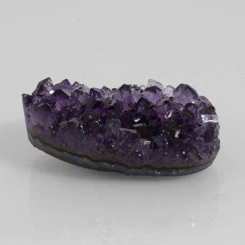 Drusa di ametista naturale viola da 59,31 ct, forma fantasia, opaco