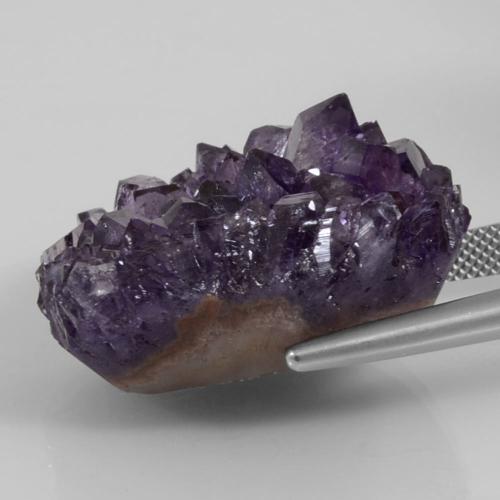 Druzy Ametista Viola medio-scuro naturale da 65.12 ct, Forma fantasia, Opaco