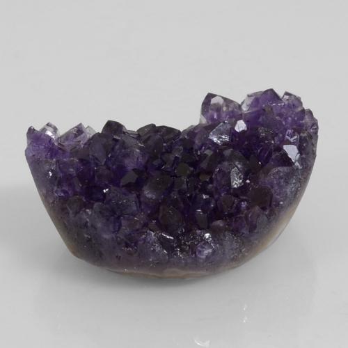 Drusa di ametista naturale viola da 67,83 ct, forma fantasia, opaco