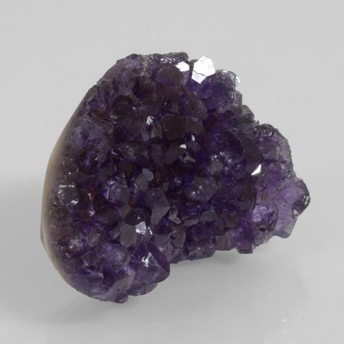Drusa di ametista naturale viola da 67,83 ct, forma fantasia, opaco