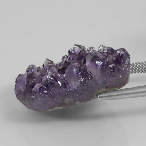 Drusa di ametista naturale viola da 72,22 ct, forma fantasia, opaco