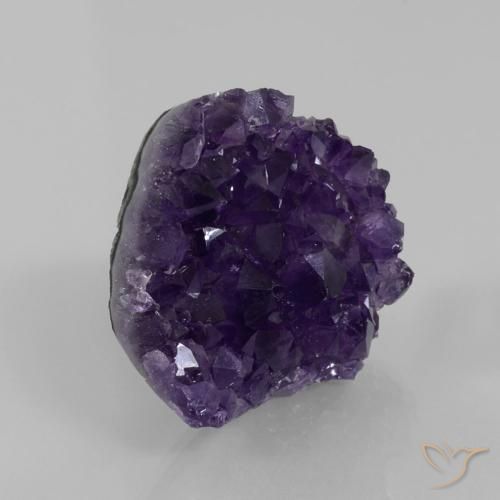 Druzy Ametista Violetta uva profonda naturale da 82.82 ct, Taglio a fantasia, Opaco
