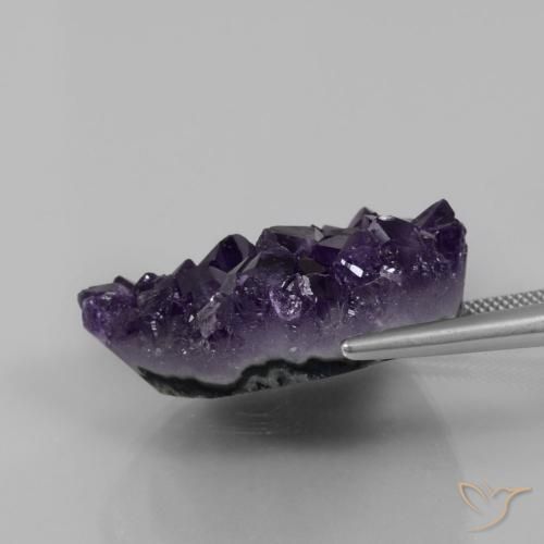Druzy Ametista Violetta uva profonda naturale da 82.82 ct, Taglio a fantasia, Opaco