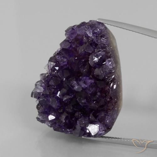 Druzy Ametista Viola scuro naturale da 74.48 ct, Taglio a fantasia, Opaco