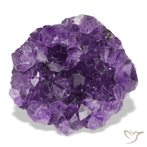 Drusa di ametista naturale viola da 54,06 ct, forma fantasia, opaco