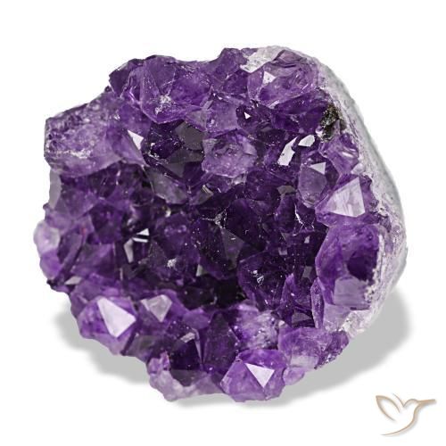 Drusa di ametista naturale viola da 54,06 ct, forma fantasia, opaco